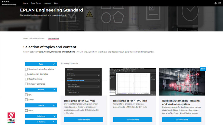 EPLAN Engineering Standard - standard templates, application samples and best practices